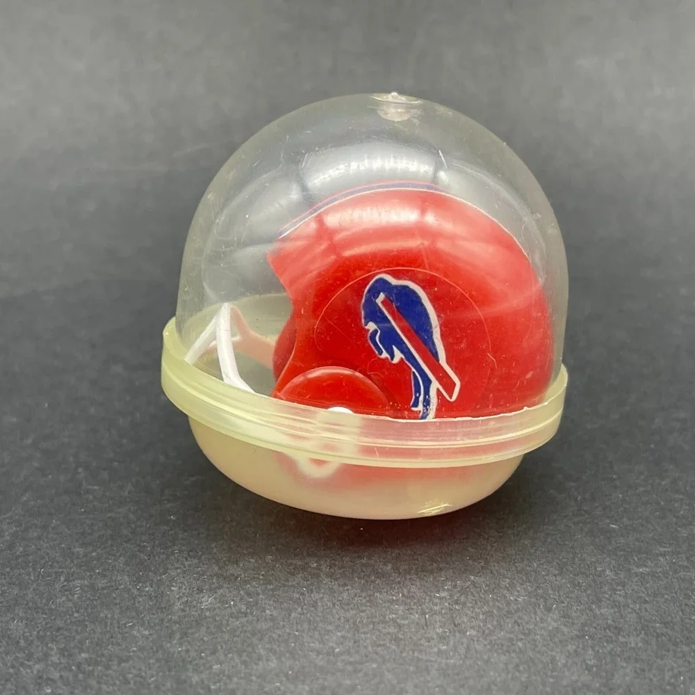 Buffalo Bills Vintage Plastic Mini Red Helmet‎ 1970s NFL OPI #21 Gumball Machine